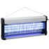 vidaXL Insect Killer Black Aluminium ABS 60 W