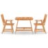 vidaXL 3 Piece Garden Dining Set Solid Acacia Wood - Image 3