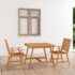 vidaXL 3 Piece Garden Dining Set Solid Acacia Wood