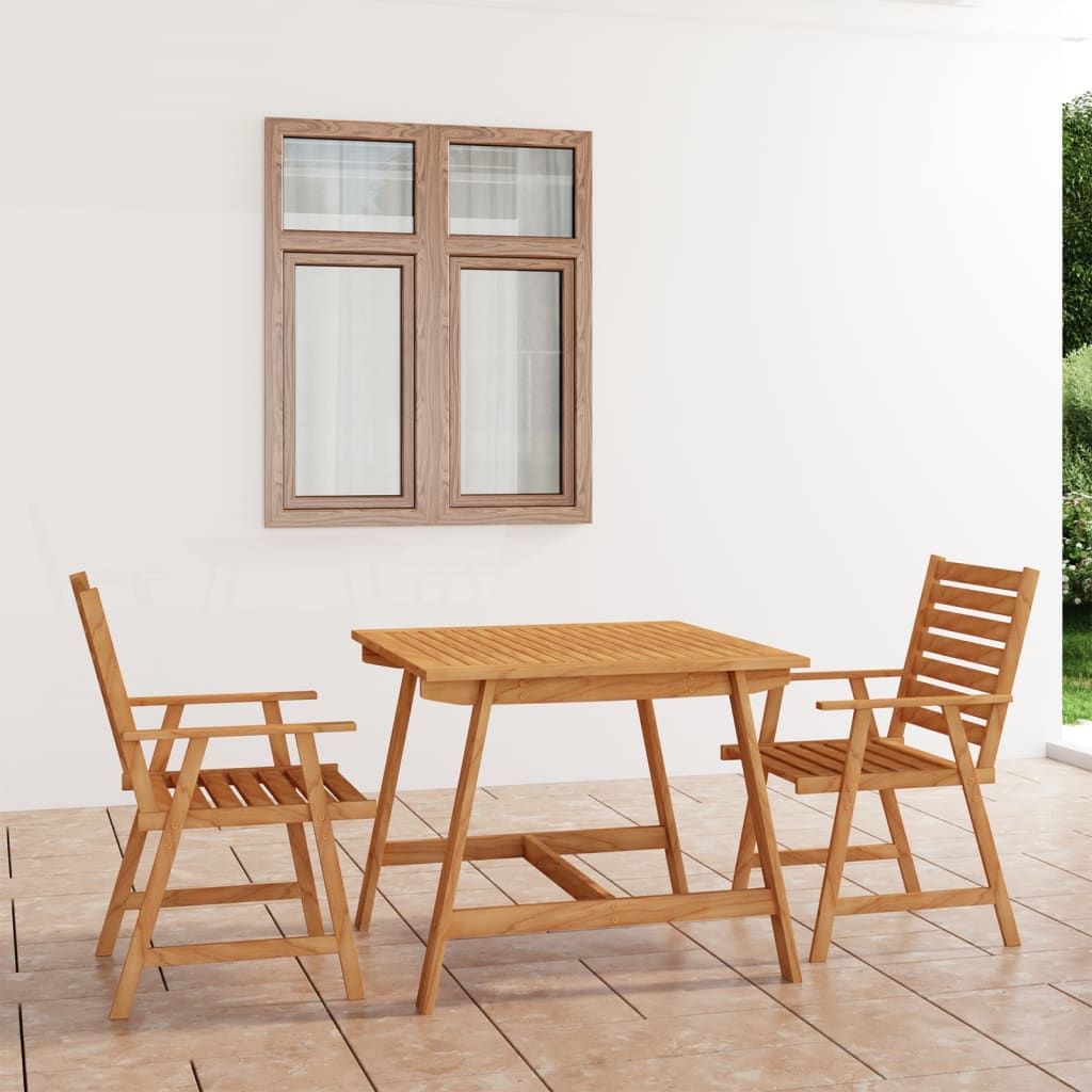 8720286190128_m_en_hd_1 vidaXL 3 Piece Garden Dining Set Solid Acacia Wood - Image 1