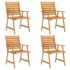 vidaXL 5 Piece Garden Dining Set Solid Acacia Wood - Image 4