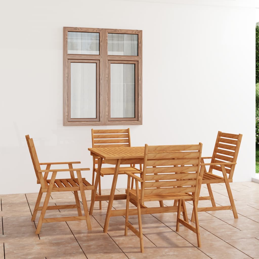 8720286190135_m_en_hd_1 vidaXL 5 Piece Garden Dining Set Solid Acacia Wood - Image 1
