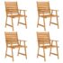 vidaXL 5 Piece Garden Dining Set Solid Acacia Wood - Image 4