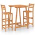 vidaXL 3 Piece Outdoor Bar Set Solid Acacia Wood - Image 2