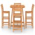 vidaXL 5 Piece Outdoor Bar Set Solid Acacia Wood - Image 3