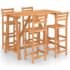 vidaXL 5 Piece Outdoor Bar Set Solid Acacia Wood - Image 2