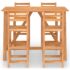 vidaXL 5 Piece Outdoor Bar Set Solid Acacia Wood - Image 3