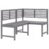 vidaXL 2 Piece Bistro Set Solid Acacia Wood Grey - Image 6