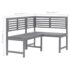 vidaXL 2 Piece Bistro Set Solid Acacia Wood Grey - Image 9