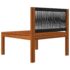vidaXL 5 Piece Garden Lounge Set with Cushions Cream Wood Acacia&Rope - Image 7