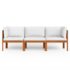vidaXL 3-Seater Garden Sofa with Cushion Wood Acacia&Rope - Image 3