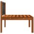vidaXL 3-Seater Garden Sofa with Cushion Wood Acacia&Rope - Image 8