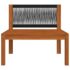 vidaXL 4-Seater Garden Sofa with Cushion Wood Acacia&Rope - Image 13