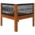 vidaXL 4-Seater Garden Sofa with Cushion Wood Acacia&Rope - Image 11