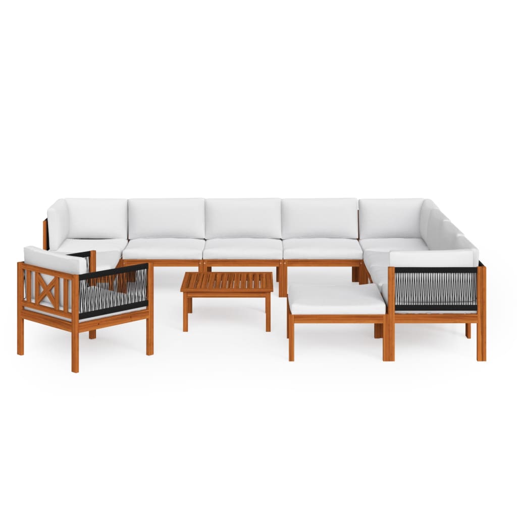8720286190647_g_en_hd_1 vidaXL 12 Piece Garden Lounge Set with Cushions Cream Wood Acacia&Rope - Image 3