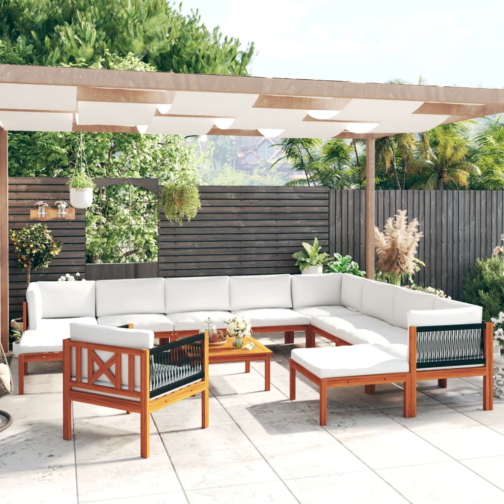 8720286190647_m_en_hd_1 vidaXL 12 Piece Garden Lounge Set with Cushions Cream Wood Acacia&Rope - Image 1