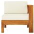 vidaXL 4-Seater Garden Sofa with Cream White Cushions Solid Acacia Wood - Image 9