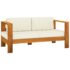 vidaXL 5 Piece Garden Lounge Set with Cushions 100x60 cm Acacia Wood - Image 3