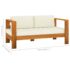 vidaXL 5 Piece Garden Lounge Set with Cushions 100x60 cm Acacia Wood - Image 6