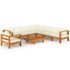 vidaXL 9 Piece Garden Lounge Set with Cushions 100x60 cm Acacia Wood - Image 2