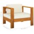 vidaXL 10 Piece Garden Lounge Set with Cushions 100x60 cm Acacia Wood - Image 7