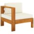 vidaXL 10 Piece Garden Lounge Set with Cushions 100x60 cm Acacia Wood - Image 4