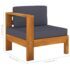 vidaXL 8 Piece Garden Lounge Set with Dark Grey Cushions Acacia Wood - Image 10