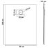 vidaXL Shower Base Tray SMC Grey 100x80 cm - Image 8