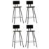 vidaXL 5 Piece Bar Set Black - Image 6