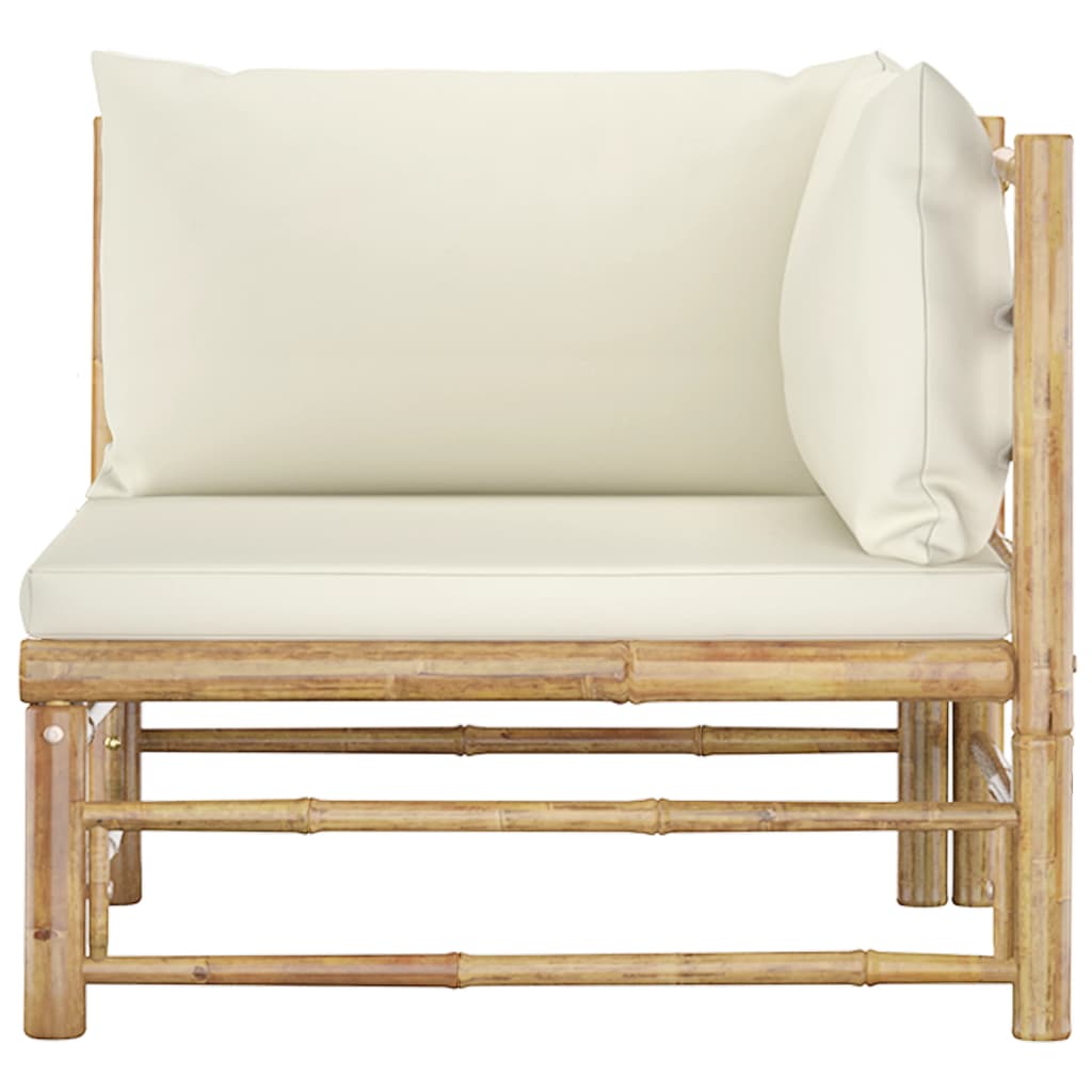 8720286191910_g_en_hd_3 vidaXL 2 Piece Garden Lounge Set with Cream White Cushions Bamboo - Image 4