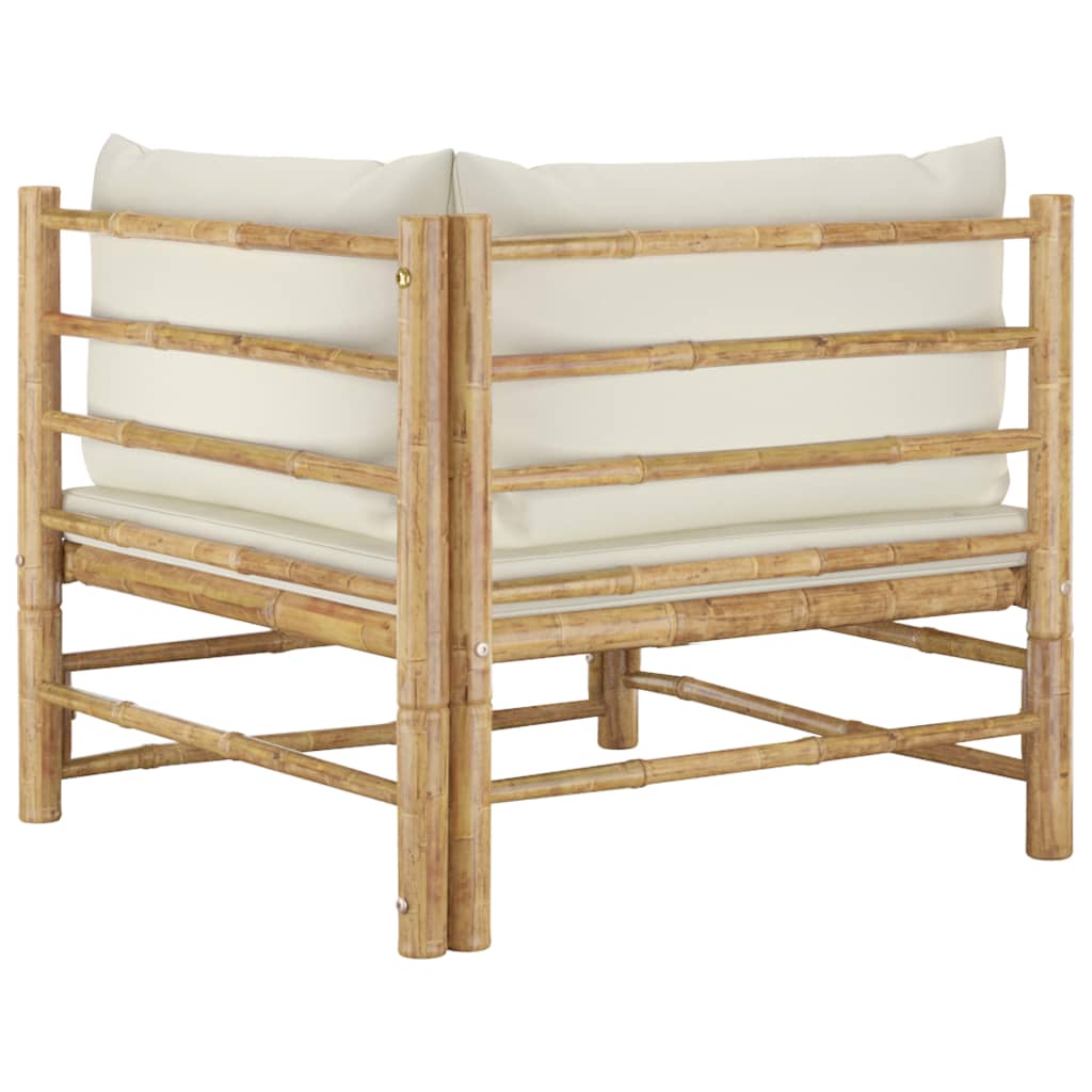 8720286191910_g_en_hd_4 vidaXL 2 Piece Garden Lounge Set with Cream White Cushions Bamboo - Image 5