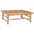vidaXL 10 Piece Garden Lounge Set with Cream White Cushions Bamboo - Image 9