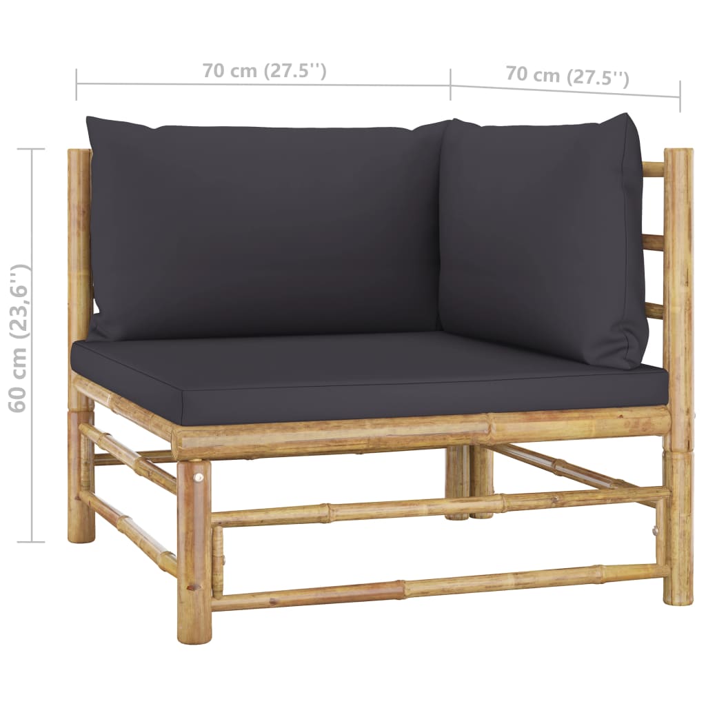 8720286192122_g_en_hd_10 vidaXL 10 Piece Garden Lounge Set with Dark Grey Cushions Bamboo - Image 11