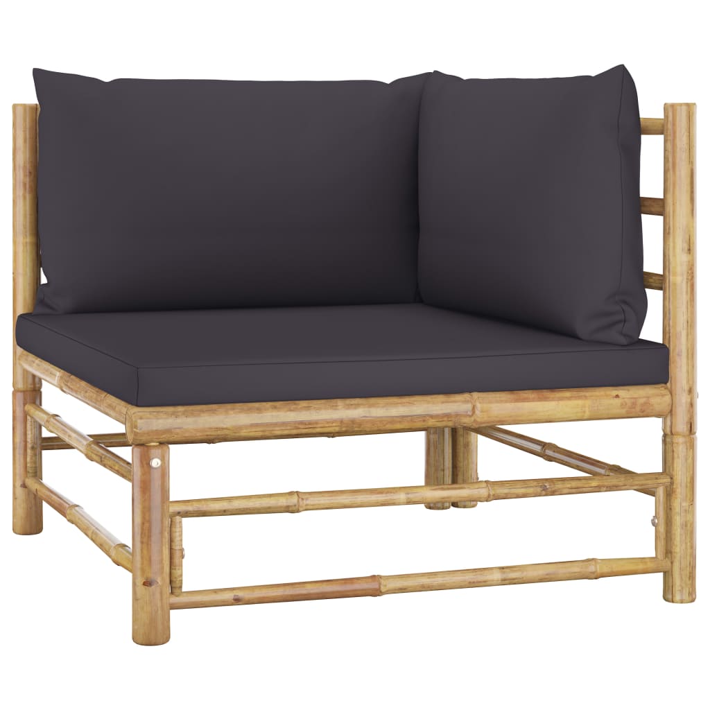 8720286192122_g_en_hd_4 vidaXL 10 Piece Garden Lounge Set with Dark Grey Cushions Bamboo - Image 5