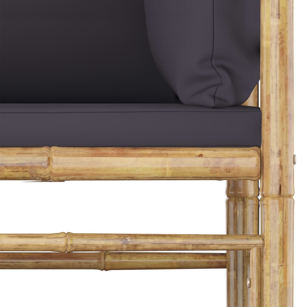 8720286192122_g_en_hd_5 vidaXL 10 Piece Garden Lounge Set with Dark Grey Cushions Bamboo - Image 6