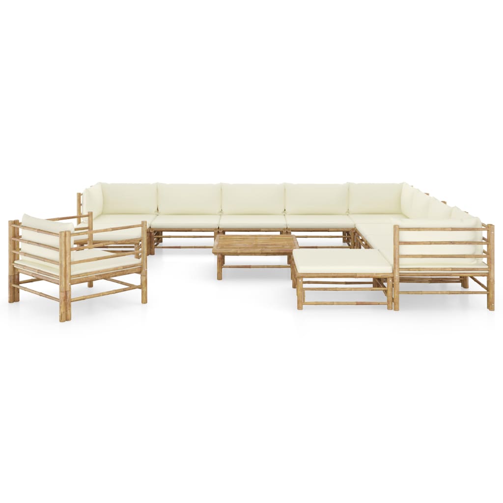 8720286192153_g_en_hd_1 vidaXL 12 Piece Garden Lounge Set with Cream White Cushions Bamboo - Image 2