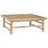 vidaXL 12 Piece Garden Lounge Set with Cream White Cushions Bamboo - Image 9