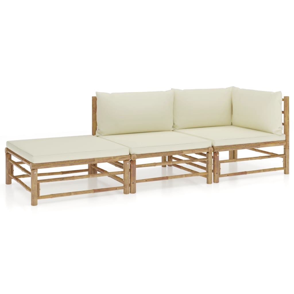 8720286192351_a_en_hd_1 vidaXL 3 Piece Garden Lounge Set with Cream White Cushions Bamboo - Image 1