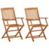 vidaXL 3 Piece Folding Garden Dining Set Solid Acacia Wood - Image 8