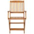 vidaXL 3 Piece Folding Garden Dining Set Solid Acacia Wood - Image 10