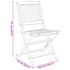 vidaXL 3 Piece Folding Garden Dining Set Solid Acacia Wood - Image 13
