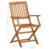 vidaXL 3 Piece Folding Garden Dining Set Solid Acacia Wood - Image 12