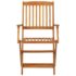 vidaXL 3 Piece Folding Garden Dining Set Solid Acacia Wood - Image 10
