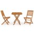 vidaXL 3 Piece Folding Garden Dining Set Solid Acacia Wood - Image 2