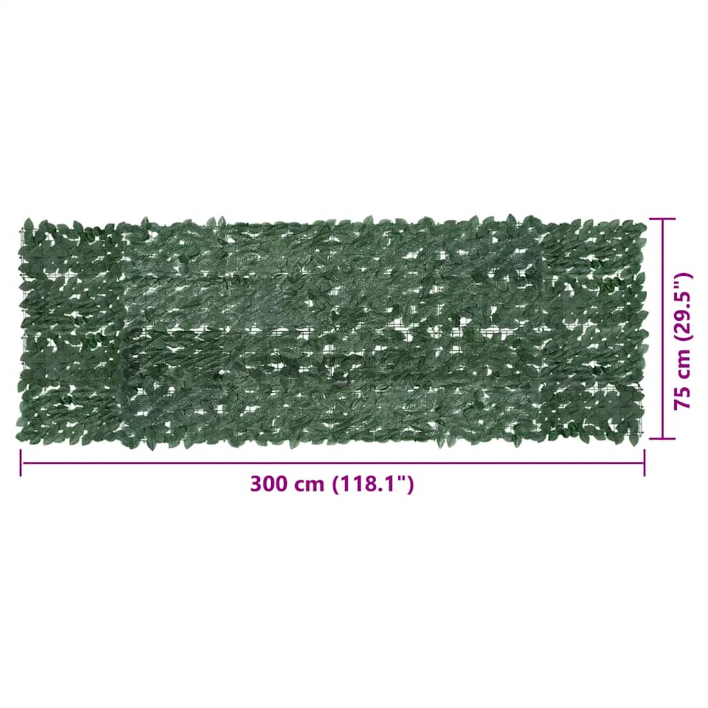 8720286193020_g_en_hd_5 vidaXL Balcony Screen with Dark Green Leaves 300x100 cm - Image 6