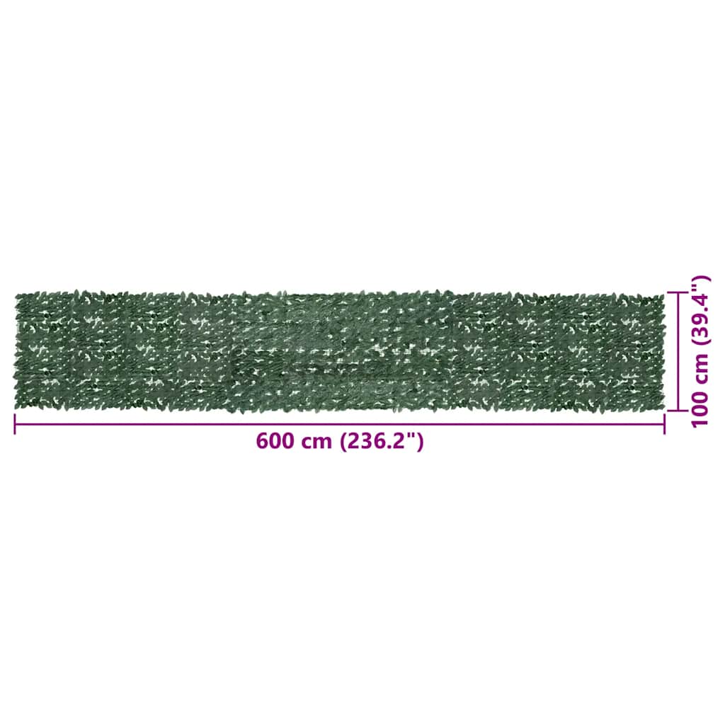 8720286193051_g_en_hd_5 vidaXL Balcony Screen with Dark Green Leaves 600x100 cm - Image 6