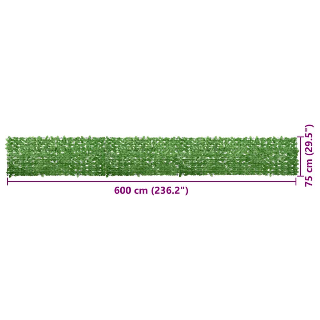 8720286193136_g_en_hd_5 vidaXL Balcony Screen with Green Leaves 600x75 cm - Image 6