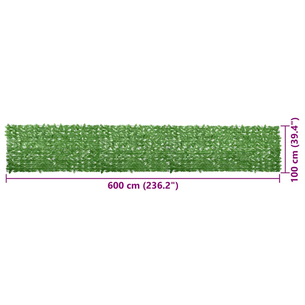 8720286193174_g_en_hd_5 vidaXL Balcony Screen with Green Leaves 600x100 cm - Image 6