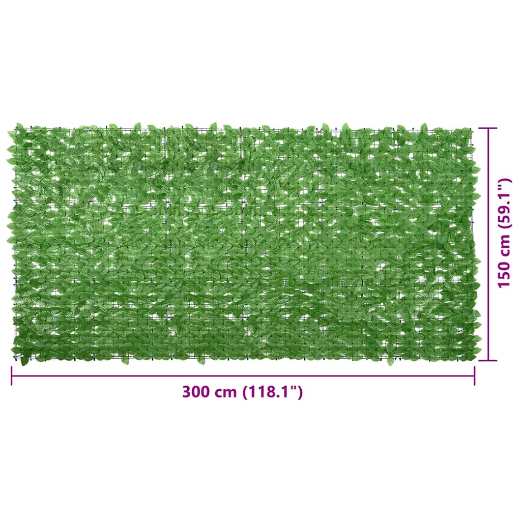 8720286193181_g_en_hd_5 vidaXL Balcony Screen with Green Leaves 300x150 cm - Image 6