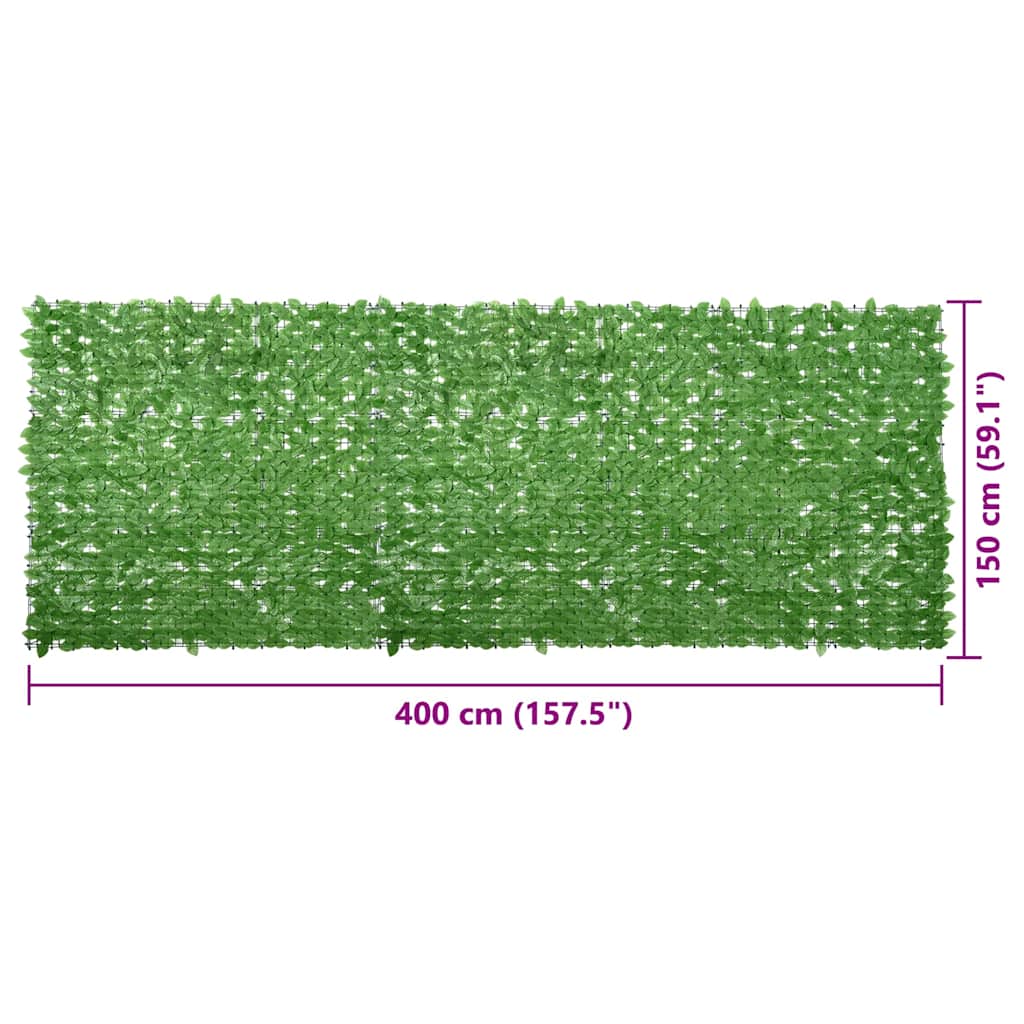 8720286193198_g_en_hd_5 vidaXL Balcony Screen with Green Leaves 400x150 cm - Image 6